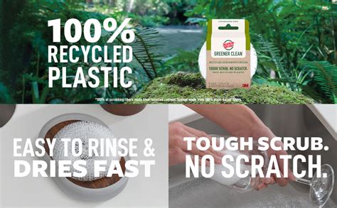 Amazon Scotch Brite Greener Clean Recycled Scrubbing Circles For