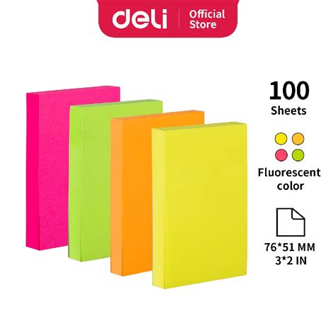 Jual Deli Memo Tempel Sticky Notes Mm Sheet Perekat