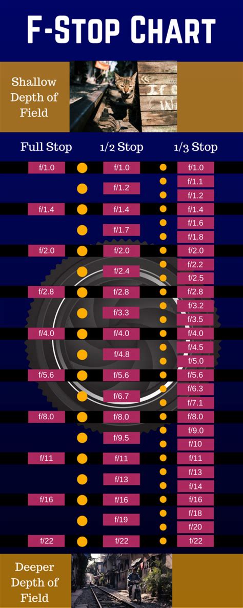 F Stop Chart Aperture Stop Chart Explained Photographyaxis Images