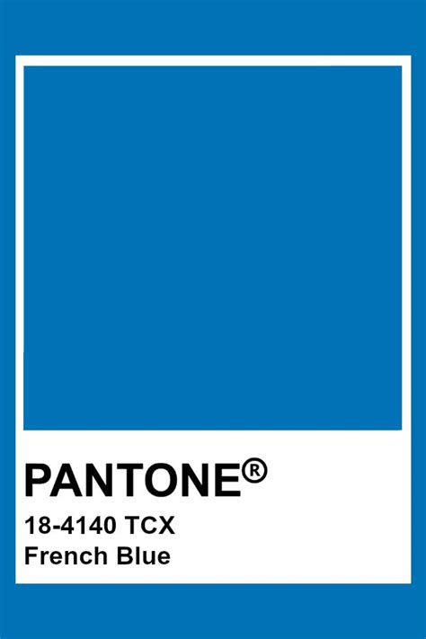 Pantone Tcx French Blue Pantone Color Blue Pantone Blue