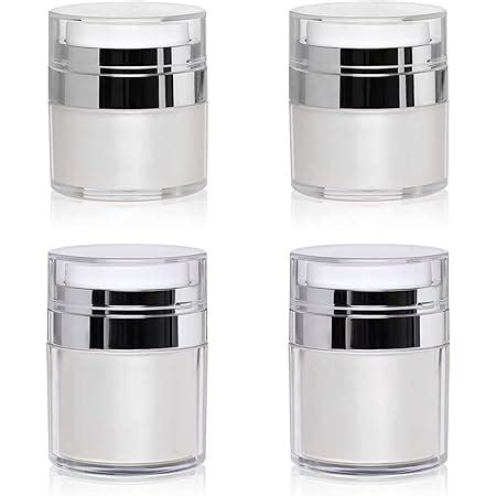 Amazon DMuuuDM 4 Pack 1 Oz 30ml Airless Pump Jar Empty Refillable