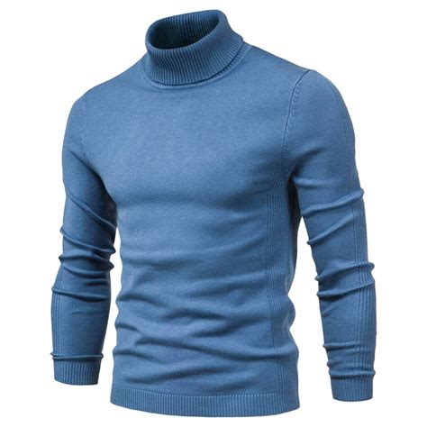 Camisolas de gola alta de inverno suéter masculino de gola alta