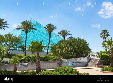 Texas Galveston Moody Gardens The Aquarium Pyramid Stock Photo Alamy