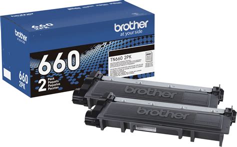 Brother TN660 2PK 2 Pack High Yield Toner Cartridges Black TN6602PK