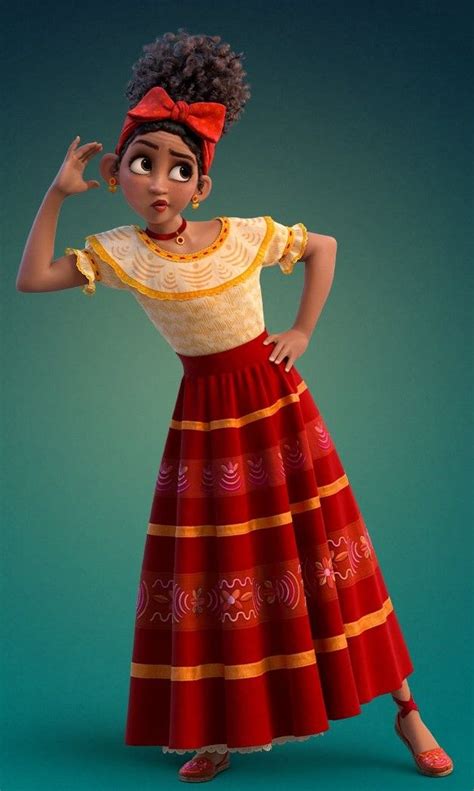 Images Of Dolores Madrigal From Encanto Madrigal Encanto Red Long