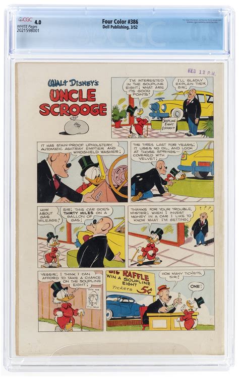 Hake S Four Color March Cgc Vg Uncle Scrooge