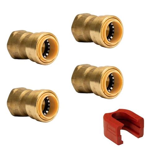 Quickfitting In Brass Push To Connect X Fip Adapter Fitting With