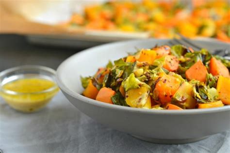 Brussels Sprouts Sweet Potato Salad {gf Low Cal Paleo Vegan} Skinny Fitalicious®