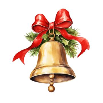 Christmas Bell Christmas Ornament Watercolor Illustration Digital Paint