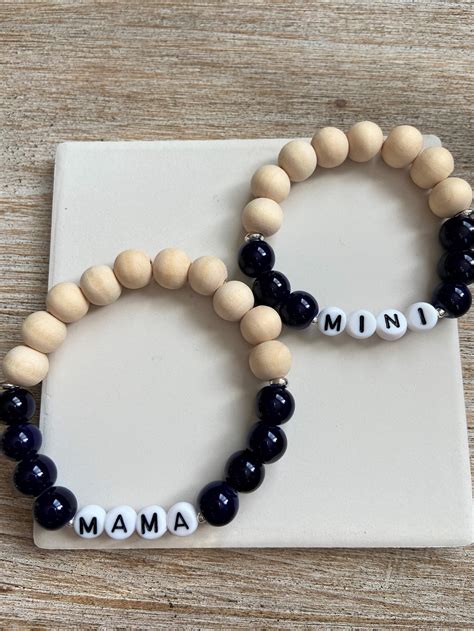 Mama And Me Bracelet Mama And Mini Bracelet Set Mother And Etsy