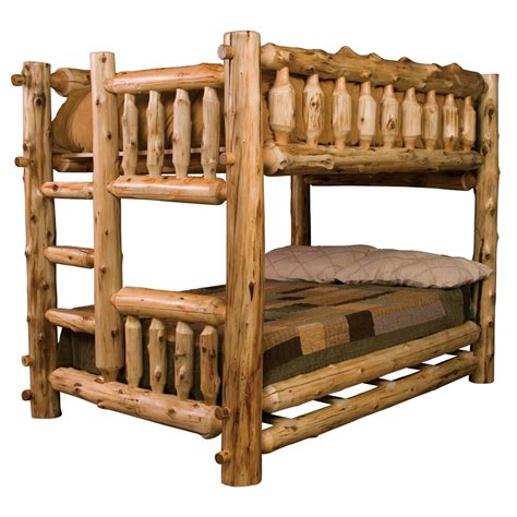 Fireside Lodge Traditional Cedar Log Bunk Customizable Bedroom Set