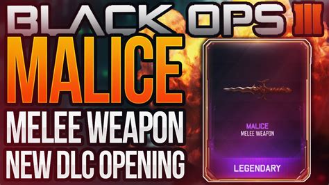 NEW Black Ops 3 MALICE OPENING NEW DLC MELEE WEAPONS Dagger