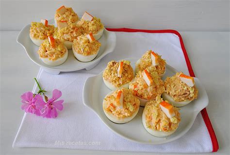 Mis Recetas Huevos Rellenos Con Surimi