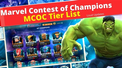 MCOC Tier List January 2025 Marvel Contest Of Champions Characters