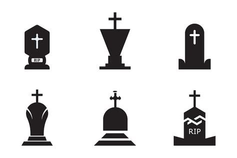 Premium Vector Tomb Icon Template Vector Illustration