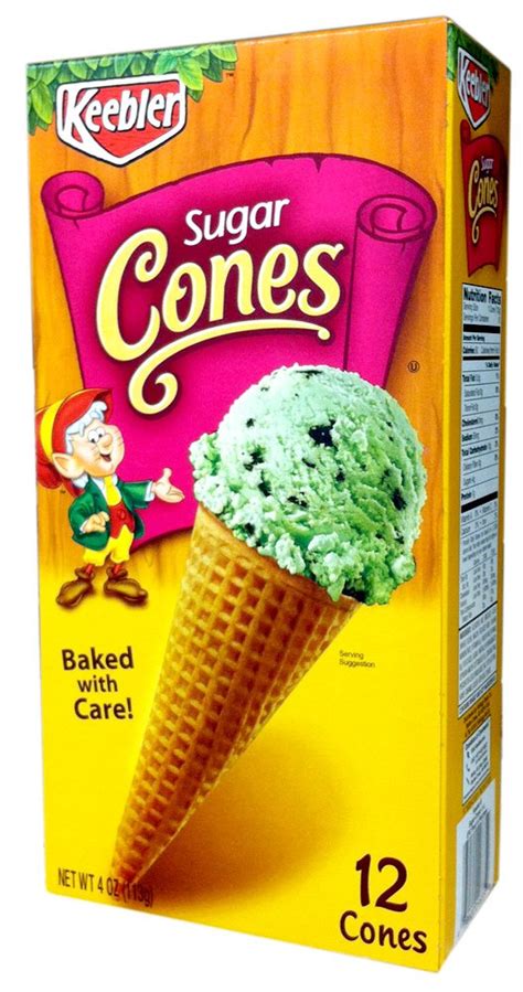 Keebler 12 Count Sugar Cones 4oz 3 Pack