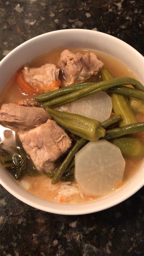 Traditional Filipino Sinigang — My Healthy Dish Recipe Sinigang