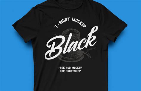 4277 Black T Shirt Mockup Free Front And Back Popular Mockups