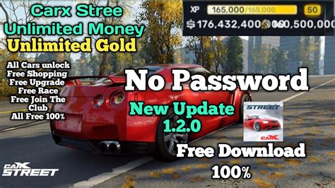 Carx Street Mod Apk Unlimited Money And Gold New Update Version 1 2 0