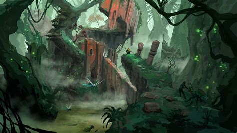 ArtStation - Fantasy Environments, Neil Richards | Fantasy landscape ...