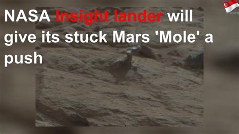 Nasa Insight Lander Will Give Its Stuck Mars Mole A Push Youtube