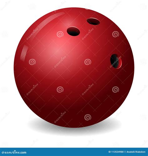 Icono De La Bola De Bolos Estilo Realista Ilustraci N Del Vector