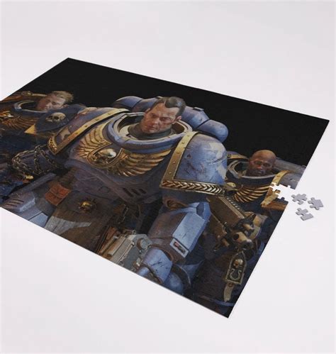 Warhammer 40000 Space Marine 2 Squad 1000 Piece Jigsaw Puzzle Merchwarhammercom