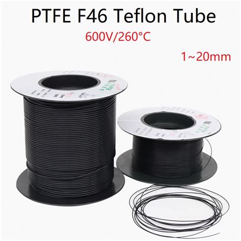 ท่อเทฟลอน Black Ptfe Tube F46 Id 1mm16mm สีดํา Teflon Tube Multiple