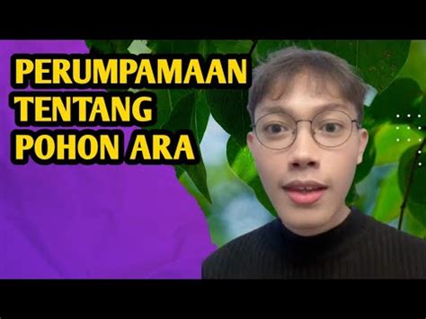 Perumpamaan Tentang Pohon Ara Elia Myron Youtube