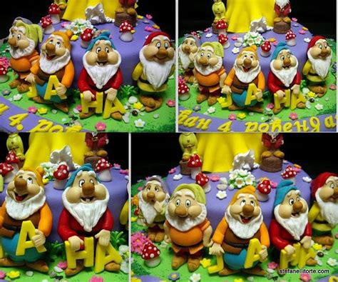 Seven Dwarfs Decorated Cake By Stefanelli Torte Cakesdecor