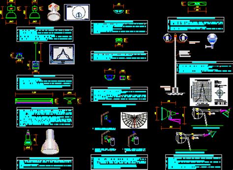 Detalle Luminarias En Autocad Librer A Cad