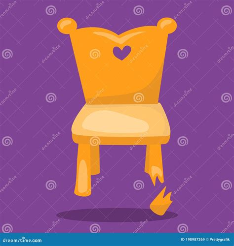 Goldilocks And The 3 Bear Chair Broken 10 Stock Vector Illustration