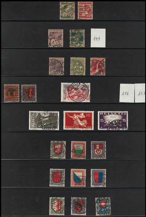 Gestempelt Partie Schweiz Ab Ca 1854 Briefmarken Und