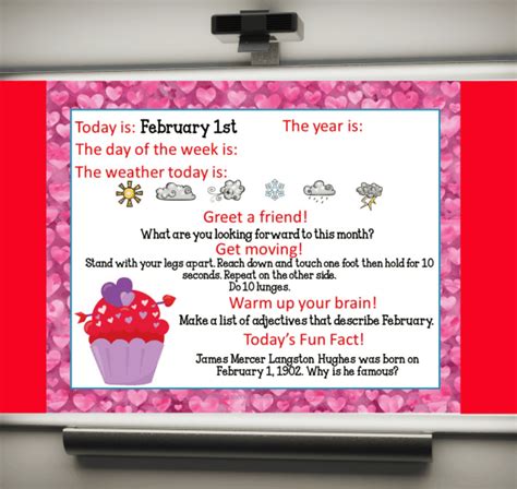 february welcome - The Curriculum Corner 123