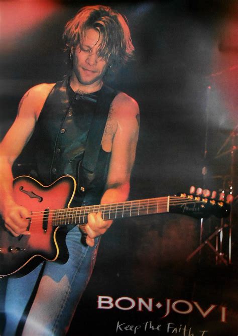 Jon Bon Jovi Playing Rhythm Guitar Anderbj Tumblr Keep The Faith