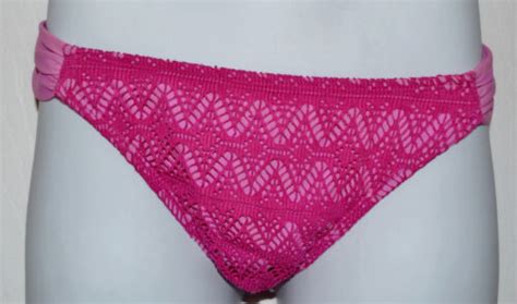 Hula Honey Chevron Crochet Hipster Bikini Bottom Sz M K1 EBay