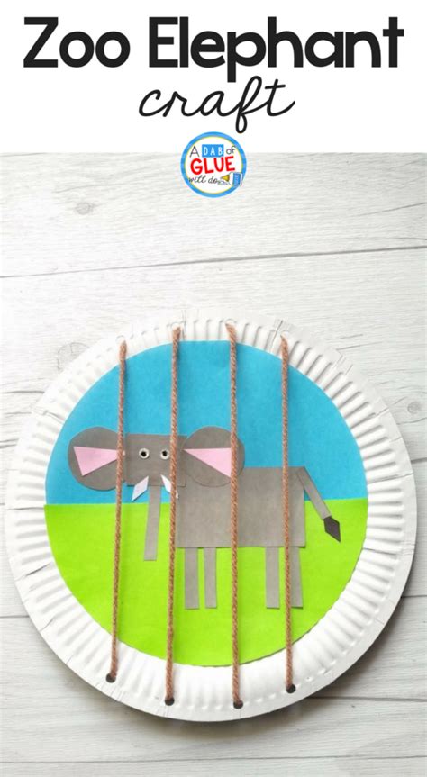 Easy Zoo Animal Elephant Craft For Kids