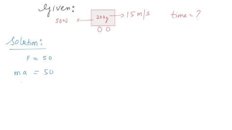 SOLVED A Constant Retarding Force Of 50 N Is Applied To A Body Of Mass