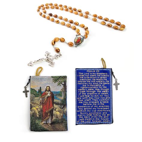 Jesus The Good Shepherd Rosary And Pouch Ewtn Religious Catalogue