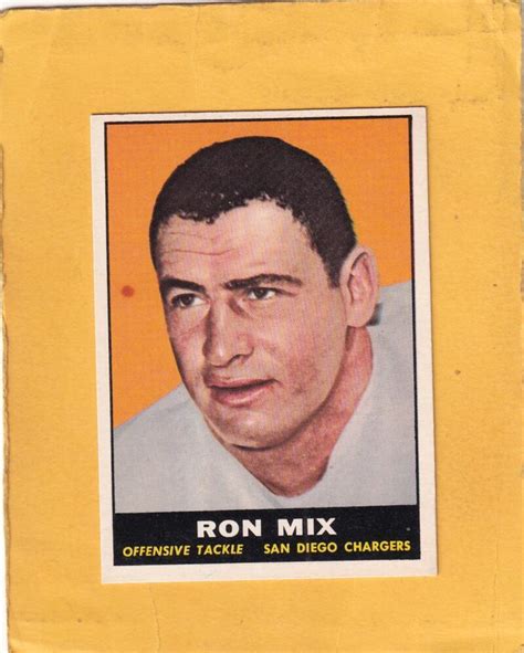 1961 Topps 168 Ron Mix San Diego Chargers Exnm 24571 Ebay