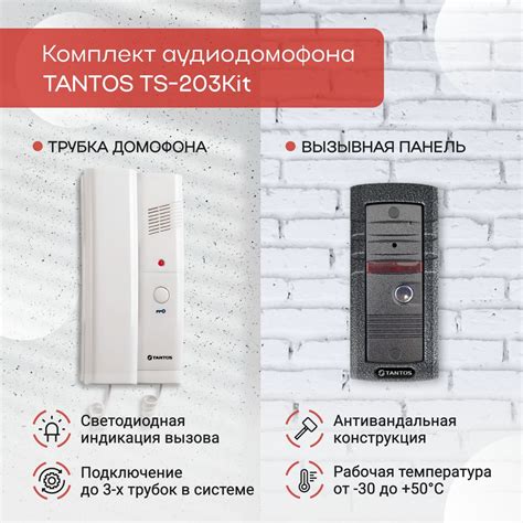 Аудиодомофон Tantos TS-203Kit купить по низким ценам в интернет ...