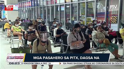 UlatBayan Mga Pasahero Sa PITX Dagsa Na Bago Ang Bisperas Ng Pasko