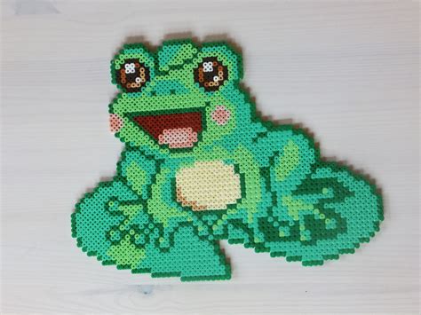 Frog Hama Perler By Anja Iris Pokemon Perler Beads Diy Perler Beads