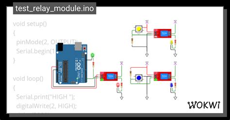 Test Relay Module With Pull Up Down Resistors Wokwi ESP32 STM32