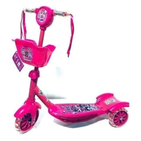 Patinete Cesta Infantil Lol 3 Rodas Musical Cesta E Luz Shopee Brasil