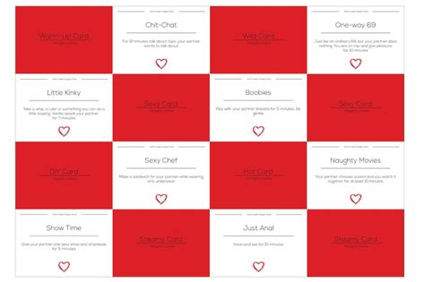 Naughty Card Game For Couples 50 Hot And Sexy Activities For Etsy