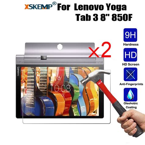 Xskemp 2pcslot 9h Tempered Glass For Lenovo Ideatab A3000 70 Yoga Tab