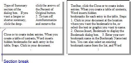 Word Section Break Vs Page Break - comedyfasr