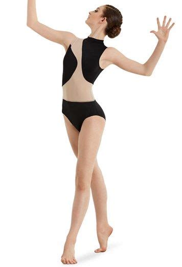 Women Ballet Dress Gymnastic Leotard Sleeveless Cut Out Front