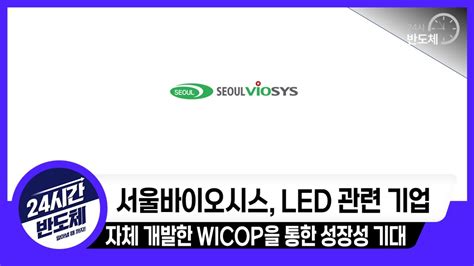 서울바이오시스 기업분석 Wicop을 통한 성장이 기대되는 Led기업 Youtube